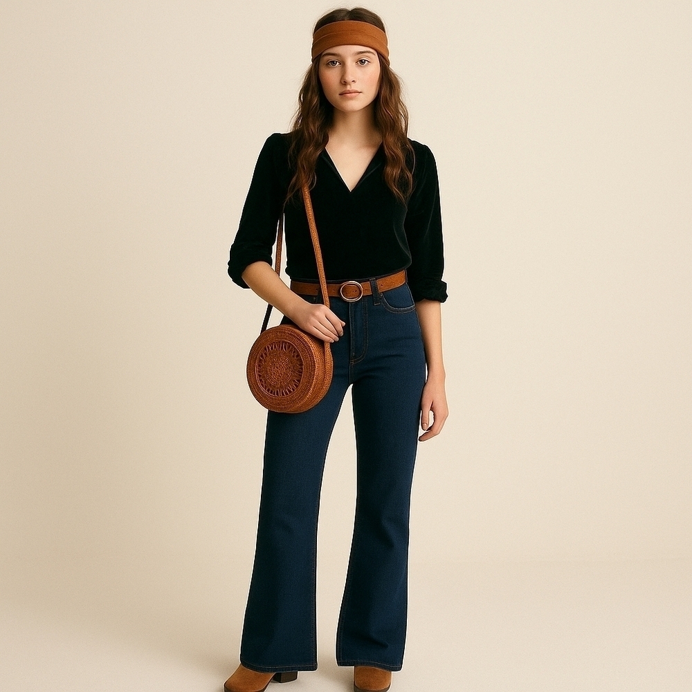 BCBG Paris Dark Wash Palazzo Jeans Size 2 NWT